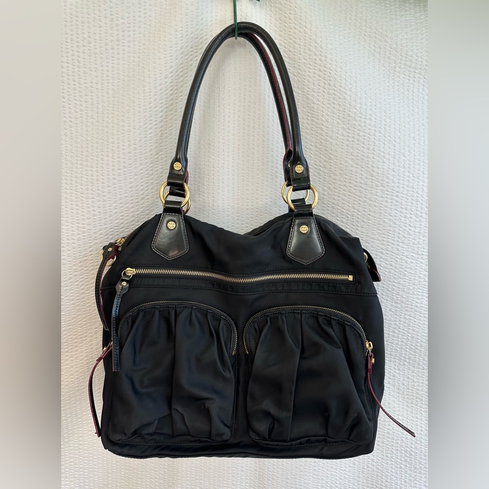 MZ Wallace Jane Bedford Black Nylon Shoulder Travel Bag